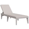 vidaXL liggestol 186x60x29 cm PP cappuccinofarvet