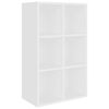 vidaXL bogreol/sk&aelig;nk 66x30x98 cm konstrueret tr&aelig; hvid