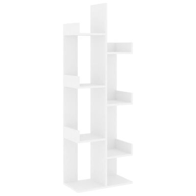 vidaXL bogskab 48x25,5x140 cm spånplade hvid