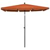 vidaXL parasol med stang 210x140 cm terrakotta