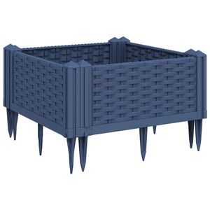 vidaXL plantekasse med spyd 42,5x42,5x28,5 cm PP bl&aring;gr&aring;
