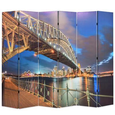 vidaXL foldbar rumdeler 228 x 170 cm Sydney Harbour Bridge