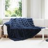 vidaXL Faux Kanin Pels T&aelig;ppe Olite Marine Bl&aring; 240 x 270 cm Polyester