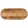 vidaXL bordplade 120x50x2,5 cm oval massivt ru mangotr&aelig;