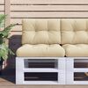 vidaXL pallehynder 2 stk. stof beige