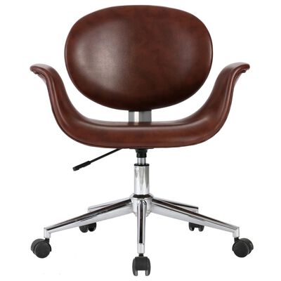 vidaXL drejelig spisebordsstol kunstlæder brun