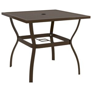 vidaXL havebord 81,5x81,5x72 cm st&aring;l brun