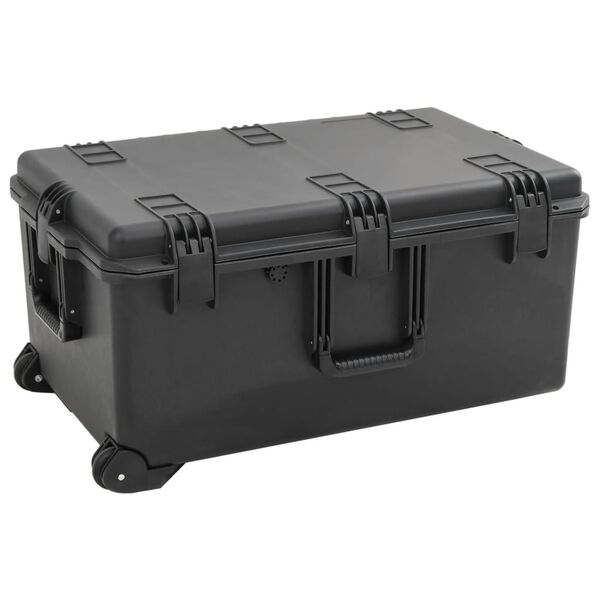 vidaXL transportabel flightcase 79,5x52x39 cm PP sort