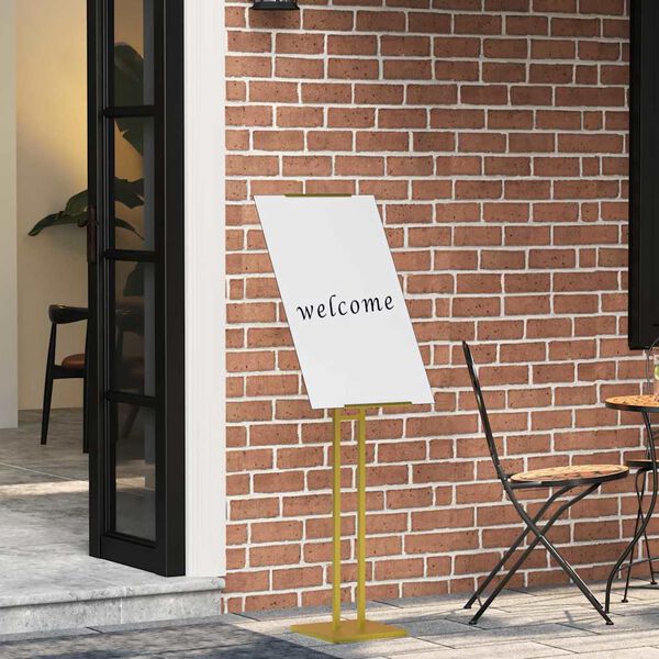 vidaXL Messesk&aelig;rme 2 pcs Guld 26,5 x 26,5 x 150 cm St&aring;l