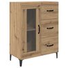 vidaXL Highboard Artisan Egetr&aelig; 69,5 x 34 x 180 cm Konstrueret tr&aelig;