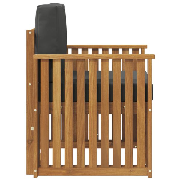 vidaXL Udend&oslash;rs sofagruppe med pude Naturfarvet 71 x 63 x 73 cm