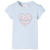 T-shirt til b&oslash;rn str. 92 lysebl&aring;