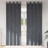 vidaXL M&oslash;rkl&aelig;gningsgardiner 2 pcs Lysegr&aring; 140 x 260 cm Fl&oslash;jl