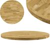vidaXL bordplade i massivt egetr&aelig; rund 44 mm 900 mm