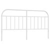 vidaXL udskiftningsgavl 180 cm metal hvid