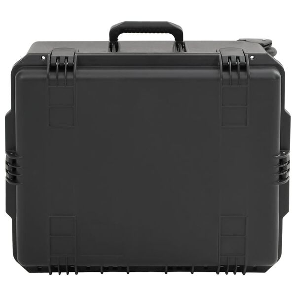 vidaXL transportabel flightcase 62,5x49,5x37 cm PP sort
