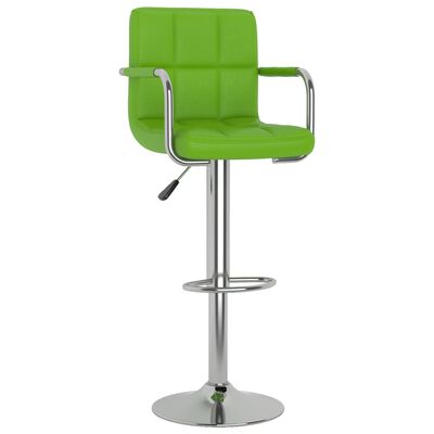 vidaXL barstole 2 stk. kunstlæder grøn