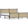 vidaXL sengeramme uden madras 183x213 cm metal sonoma-eg