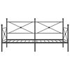 vidaXL daybed uden madras 100x190 cm st&aring;l sort