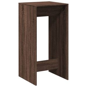vidaXL barbord 51x50x103,5 cm konstrueret tr&aelig; brun egetr&aelig;sfarve