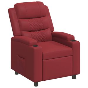 vidaXL Liggestol Vinr&oslash;d 75 x 93 x 98 cm Stof