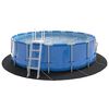 vidaXL Pool Bundark Sort &Oslash; 428 cm Non-woven stof
