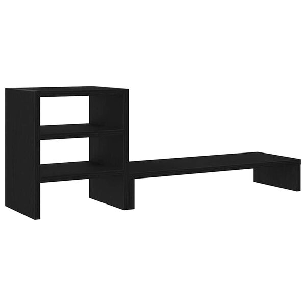 vidaXL skærmholder med dueslag konstrueret træ sort egetræsfarve