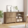 vidaXL Sideboard 2 pcs Artisan Egetr&aelig; 70 x 41 x 75 cm Konstrueret tr&aelig;