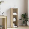 vidaXL bogreol/tv-bord 36x30x114 cm konstrueret træ Sonoma-eg
