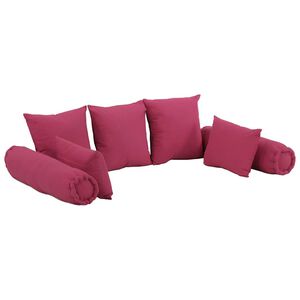 vidaXL pyntepudes&aelig;t 7 dele stof pink