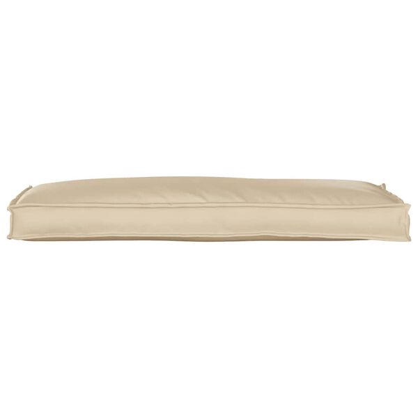 vidaXL Pude Beige 110 x 40 x 8 cm Oxford stof