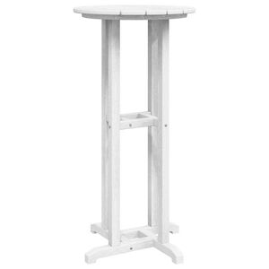 vidaXL Barbord Hvid 55 x 55 x 107 cm Polyethylen