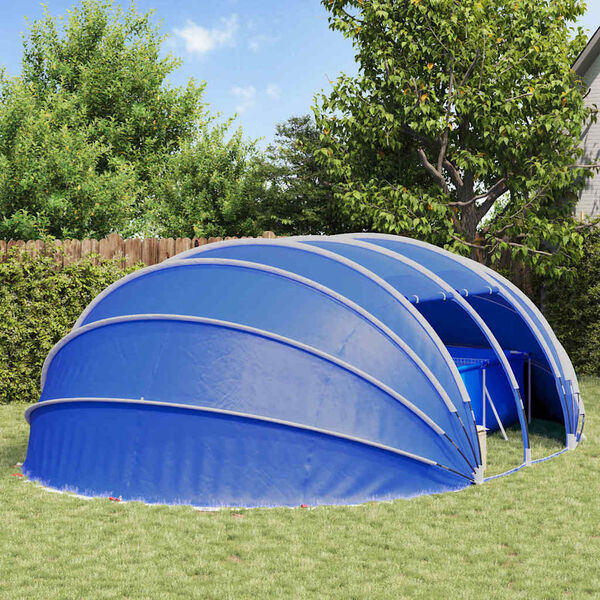vidaXL Pooltelt Dome Bl&aring; 538 x 440 x 204 cm