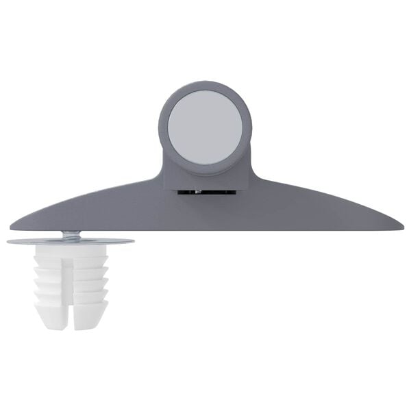 vidaXL Bl&oslash;d luk damper 1161 pcs Gr&aring; 125 x 47 x 15 mm PP