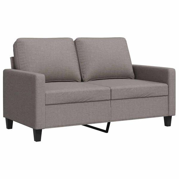 vidaXL 2-personers sofa 120 cm stof gr&aring;brun