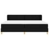 vidaXL Box spring seng med madras Sort 200 x 200 cm Stof