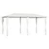 vidaXL pavillon med stolpeovertr&aelig;k 2,98x5,3x2,59m 160 g/m&sup2; cremefarvet