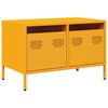vidaXL tv-bord 68x39x43,5 cm koldvalset st&aring;l sennepsgul