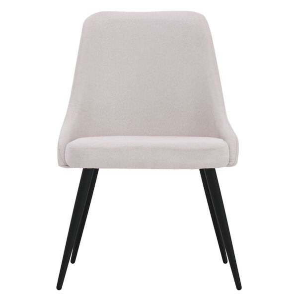 vidaXL spisebordsstole 2 stk. stof cremefarvet