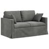 vidaXL Sofa M&oslash;rkegr&aring; 138 x 78 x 80 cm Fl&oslash;jl
