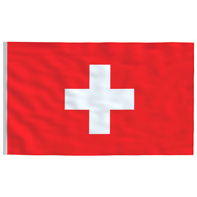 vidaXL schweizisk flag 90x150 cm