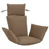 vidaXL Adirondack Pude PUTTEN 100% polyester Gr&aring;brun 60 x 145 x 10 cm