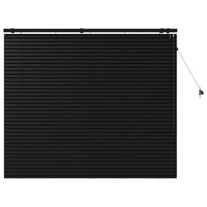 vidaXL Persienner Sort 135 x 130 cm 35 mm Massivt Paulownia Tr&aelig;