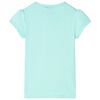 T-shirt til b&oslash;rn str. 116 lys mintgr&oslash;n