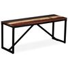 vidaXL b&aelig;nk 110x35x45 cm massivt genbrugstr&aelig;