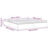 vidaXL Opbevaringsseng med madras Ren Hvid 180 x 200 cm Kunstl&aelig;der