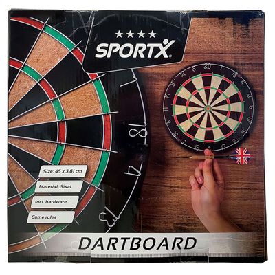 SportX dartskive 45 cm sisal