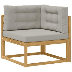 vidaXL Udend&oslash;rs Hj&oslash;rnesofa Polyester Hvid