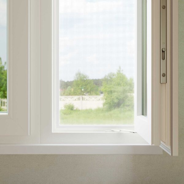 vidaXL Insektnet Hvid 60 x 2000 cm Fiberglas