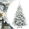 vidaXL Kunstigt juletr&aelig; med 300 LED'er Hvid 180 cm PE og PVC